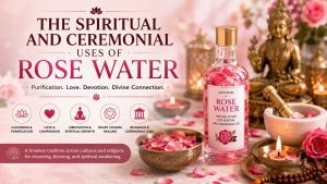 Rose water purity and spiritual connection