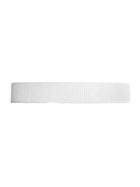 White PP 89-400 ribbed skirt lid with unprinted PS liner - 16-oz-white-jar-lid