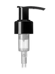 PP 24-410 ribbed skirt down-lock saddle head dispensing pump with 7.75 inch dip tube