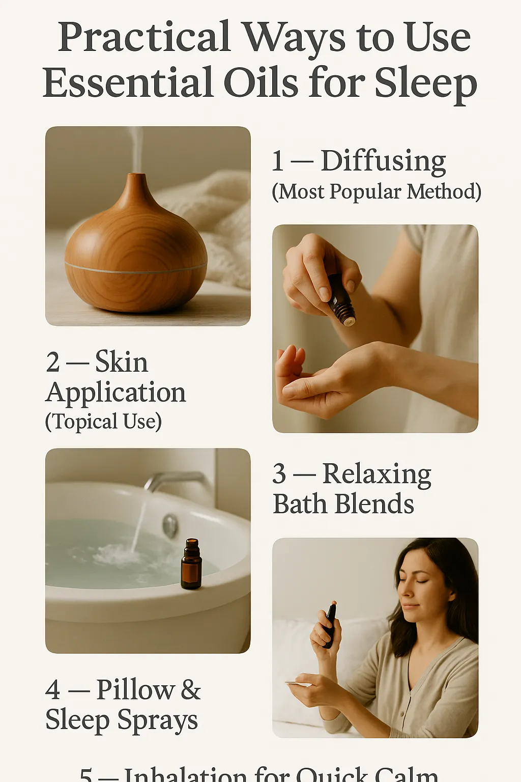 Practical ways to use essential oil for sleep