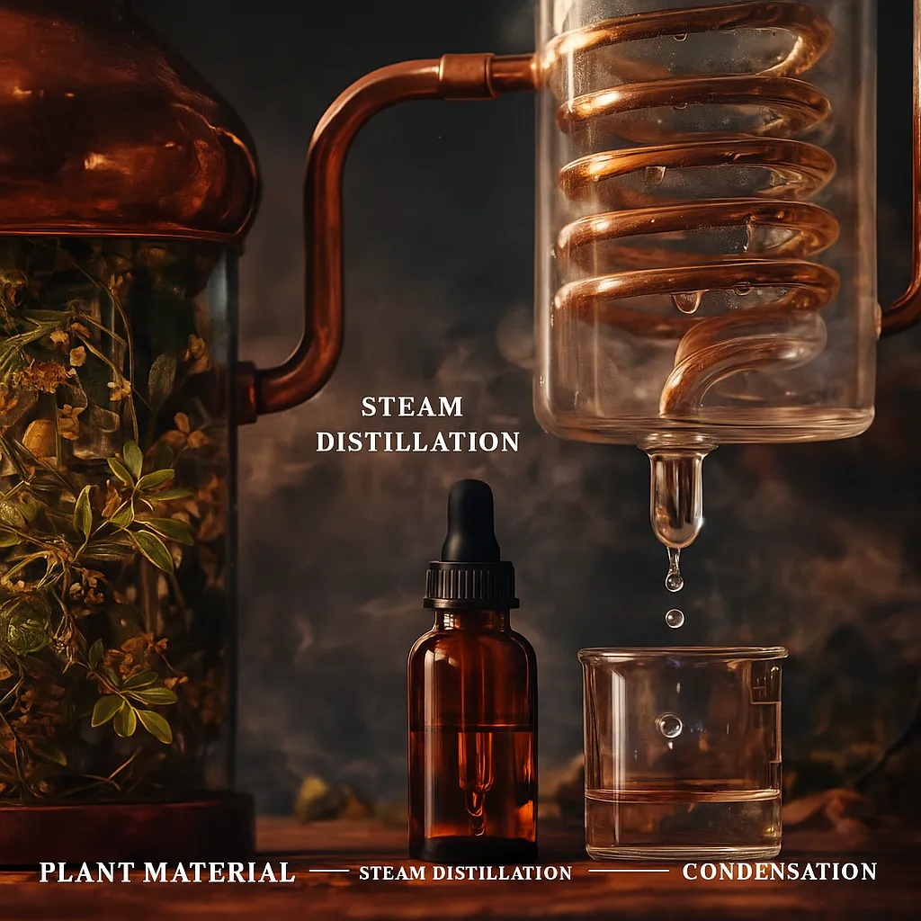 steam distillation how essential oils are made- set 2