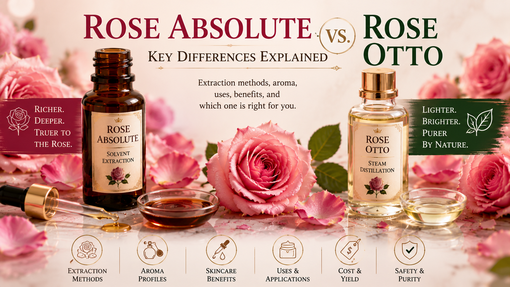 01-Rose oil comparison absolute vs. otto