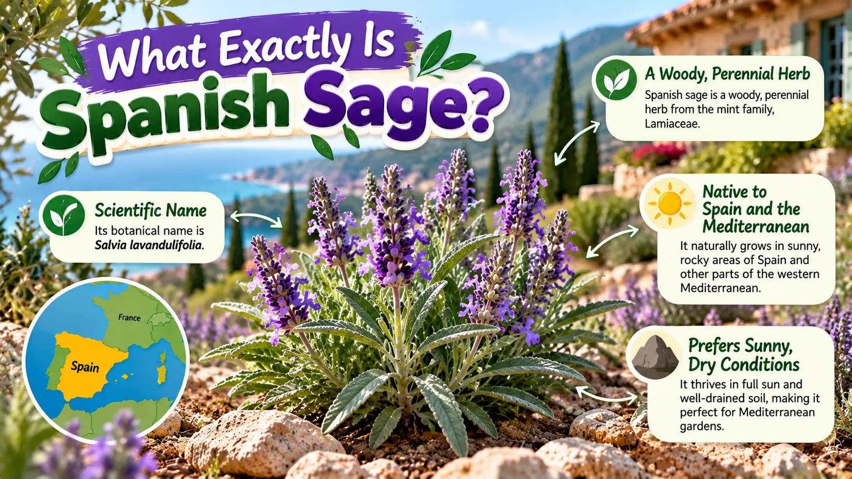 Spanish Sage_ A Mediterranean Plant Guide